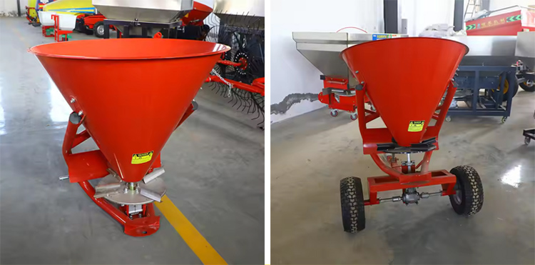 Tractor-mounted spreader Tractor-mounted spreader